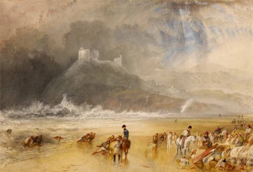Criccieth Castle circa 1835 by Joseph Mallord William Turner 1775-1851